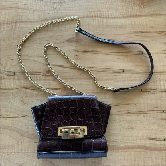 Zac Posen Burgundy Crossbody - Picture 1 of 3